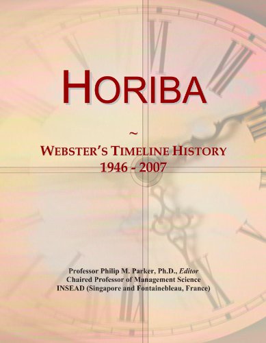 Horiba: Webster's Timeline History, 1946 - 2007