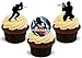 Produktbild Paintball Trio Mix - 12 essbare hochwertige stehende Waffeln Karte Kuchen Toppers Dekorationen, Paintball Trio Mix - 12 Edible Stand Up Premium Wafer Card Cake Toppers Decorations