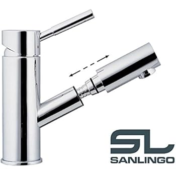 Praktische Armatur Wasserhahn Bad Waschbecken Chrom Spülbecken