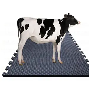 Petcrux Cow/Buffalo/Dog/Cat/Bull Mat, Natural Rubber Interlocking Mat for Animals, 6.5 ft x 4 ft x 17 mm Size