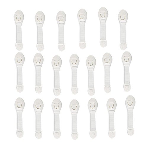 Preisvergleich Produktbild Yaheetech 20 Stück Schrankschloss Schubladensicherung Sicherheitsschloss, Selbstklebend für Schränke