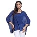 Produktbild Riou Langarmshirt Damen Tops Hemd Longsleeve Vertuschen Sonnencreme T Shirt Damen Frauen Tops Oberteile Hoodie Pullover Damen Sweatshirt Baumwoll Blusen Damen Tunika Herbst (Freie Größe, Blau)