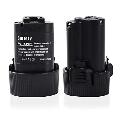 spécification Makita Lot de 2 batteries 10,8 V 1500 mAh Batteries d'remplacer 10,8 V 1500 mAh Li-Ion pour remplacer Makita 194550–6 Batterie lithium-ion BL1013, 10,8 V 1,3 Ah, BL1014, 194551–4, 195332–9,10.8 V 1500 mAh