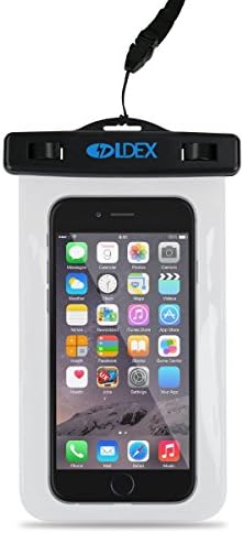 Ldex Universal Waterproof Underwater Diving Photo Case Dry Bag For iPhone,Samsung , Touch Responsive Transparent Windows; Durable Waterproof Bag IPX8 Certified to 10M (Black)