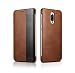 Produktbild Huawei Mate 9 Pro Flip Case, DEMEDO (Smart Serie) [100% Rindsleder] Folio Cover mit einzigartigem Design Smart Window (Ansicht & Steuerung), Faltschale für Mate 9 Pro (Braun)