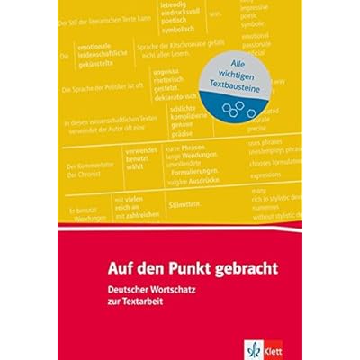 Auf Den Punkt Gebracht Deutscher Wortschatz Zur Textarbeit Buch Pdf Online Cashjere