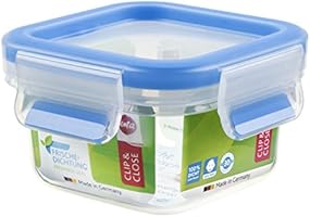 Emsa 2029693 Clip & Close 2.0 Bo&icirc;te Alimentaire Carr&eacute;e 0,2 L