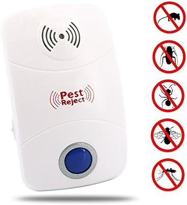 Ultrasonic Pest Repeller, Saienfeng Electric Plug In Pest Control Repellent with Night Light for Insects, Roaches, Flies, Ants,Spiders, Mice Bugs, Fleas, Mice, Non-toxic, Environment Friendly