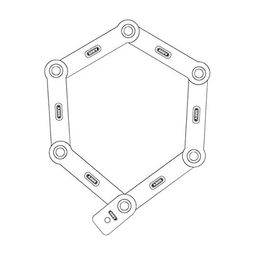 ABUS Faltschloss Bordo Lite 6050/85 cm - 3