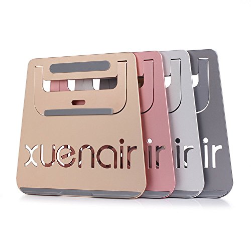 Koiiko Notebook Kühlständer, tragbar, faltbar, natürliche Kühlfunktion mit Premium Metallfuß + TPU Anti-Rutsch-Streifen für Laptops, Tablets, Notebooks PC, MacBook, iPad - 4