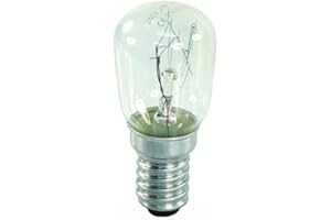 ETT Müller Luz Forma de Pera lámpara del horno 300 grados Celsius, E14, 230 V, 25 W, transparente