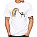 Produktbild Angebote,Neue Deals,Herren T-Shirt Ronamick Elefant, Faultier, Kaffeetasse, Delphin, Fuchs Männer Druck Tees Shirt Kurzarm T Shirt (Multicolor, M)