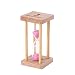 Produktbild Yaxitu Minute Sanduhr, klassischer Holzrahmen Sand Sand Timer (1 Minute, Rosa Sand)