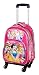Synergy Girls Cartoon Print School Backpack Trolley With Tiffin Bag n box RS.2699.00