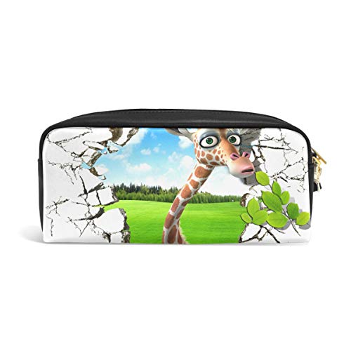 Preisvergleich Produktbild DEZIRO 3D Giraffe durch Wand Federmäppchen Box Kosmetiktasche