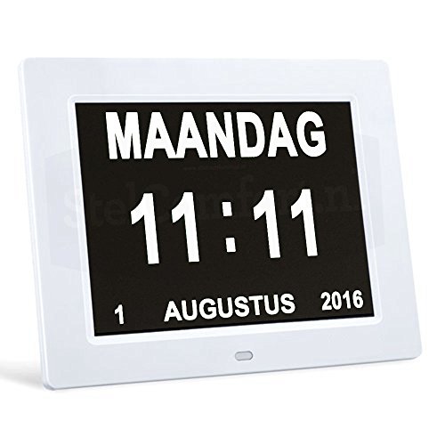 Digitaler Kalender Tag Uhr | Alzheimeruhr | Seniorenuhr - 2