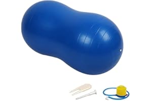 tongfeng Pelota de maní para adultos, pelota de maní inflable deportiva, pelota de yoga antiestallido, extra gruesa para el hogar, gimnasio, embarazo, bomba rápida incluida