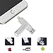 Produktbild USB Stick 128GB, Lio SHAAR Flash Drives Memory Stick,USB iPhone Stick 128GB,Flash Laufwerk,USB 3.0 Speicherstick, kann 360-Grad-Drehung,3in1 USB für iPhone,iPad,iOS,Android,Laptop,Computer