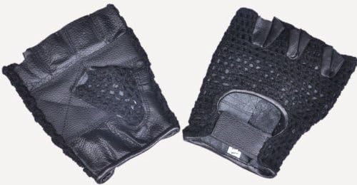 Gym Fitness Training Gloves Leather/Mesh Size X-LARGE