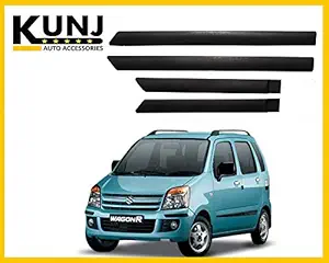 Kunj Autotech Maruti Suzuki WagonR Old (1999-2006) Car Door Side Beading Moulding with 3M Adhesive Tape - Black