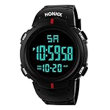 Daygeve Digital Fashion LED, das heraus Digital-Quarz-Militärluxussport-Datums-Uhr kampiert