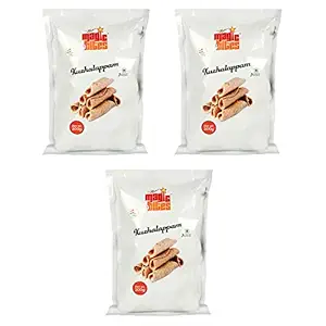 Magic Bites Indian Snacks (Kuzhalappam_200 GMS) Traditional Snack Crunchy Roll Cookies