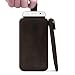 Produktbild ROYALZ Universal Smartphone Tasche 5.0 - 5.5 Zoll Vintage Hülle Cover Slim Case Etui Sleeve Handyhülle Rauszieh-Lasche mit PULL-UP Funktion Leder braun