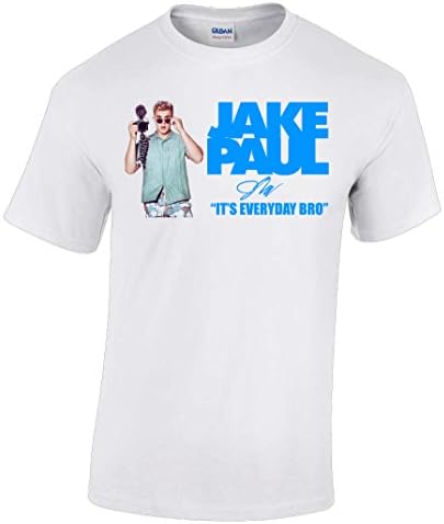 JP04 Childrens Kids Logang T Shirt Jake Paul Logan Logang JP Youtuber Maverick Team Various Colours (White, 9-11 Year)