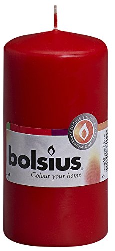 Preisvergleich Produktbild Bolsius 103614390141 Stumpenkerze, Paraffin Wax, Rot