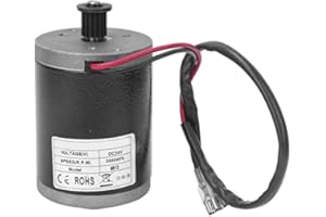 Alomejor Motor de 24V 100W DC Motor de Cepillo eléctrico Motor de sincronización para Scooter de Bicicleta eléctrica de Alta Velocidad