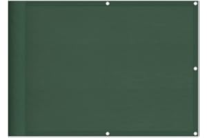 vidaXL Balkongskärm mörkgrön 75x800 cm 100% polyester oxford