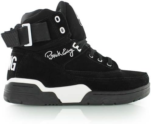 Patrick Ewing Ewing 33 HI Black White Mens Trainers 8 UK