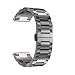 Produktbild Hunpta Titanium Stahl Armband Handschlaufe Smart Watch Band für Garmin Fenix 5X GPS (Grau)
