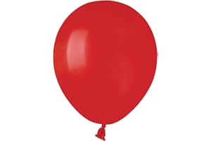CIAO Busta 100 palloncini in lattice naturale Premium Quality A50 (Ø 13cm / 5"), rosso