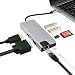 Produktbild TLgf USB C Hub, 8 in 1 USB 3.0 Ports, 4K HDMI, Adapter mit SD/TF Card Reader, kompatibel für USB-C-Geräte für USB-C-Geräte