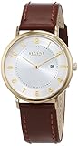 REGENT Damen Analog Quarz Uhr mit Leder Armband 12100658