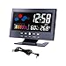 Produktbild Digital Thermometer Hygrometer Wetterstation Wecker Temperaturanzeige Bunter LCD Kalender Sprachaktiviert