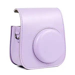 CAIUL Compatible Mini 11 Groovy Camera Case Bag for Fujifilm Instax Mini 11 8 8+ 9 Camera - Purple