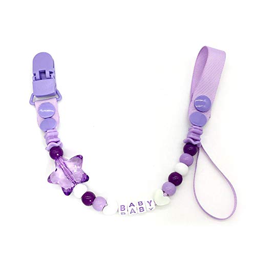 Preisvergleich Produktbild iStary Schnullerkette Schnullerband Perlen Schnuller Clip Kette Beißring Baby Kette Anti-Fall Clip Kette Nippel Halter Lätzchen Dreieckstuch Sauger Schnuller Für Kleinkinder