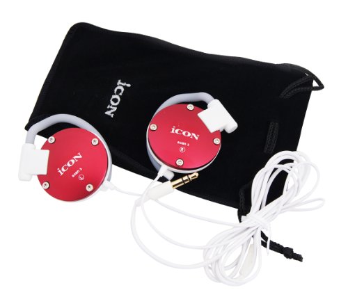 iCON-Scan-3-Clip-On-Headphones-Red