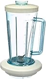 Fácil a limpiar Moulinex A32804 Vaso de batidora, 1.25 litros, Plástico, Blanco/Transparente