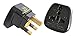 Produktbild FiveSeasonStuff ® 1 x Reisestecker / Adapter aus Deutschland / Europa für Großbritannien, Irland, Hong Kong, Singapur, Saudi-Arabien, Kenia, Vereinigte Arabische Emirate / Dubai, Malaysia, Botswana, Brunei, Ghana, Gibraltar, Irak, Jordanien, Katar, Kuwait, Macau, Malta, Nigeria, Oman, Seychellen, Uganda, Zypern usw Typ G (Schwarz) EA18