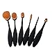 Produktbild SUNMUCH 6 Stück Beauty Makeup Brush Set Zahnbürste Make-up Pinsel für Gesicht und Augen, Foundation Concealer Verblender Pinsel Flüssiges Pulver Creme Kosmetik Pinsel