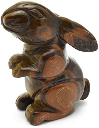 Gemstone Sitting Rabbit - Tiger's Eye