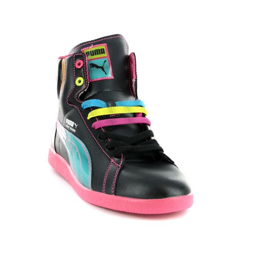 Womens Puma First Round Flipper Cray High Top Black Trainers UK 3.5