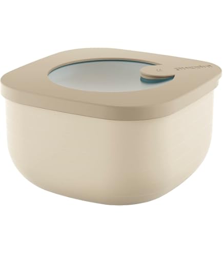 Guzzini - Contenitore 25 cm, in SAN,Azzurro/arancio, LE MURRINE