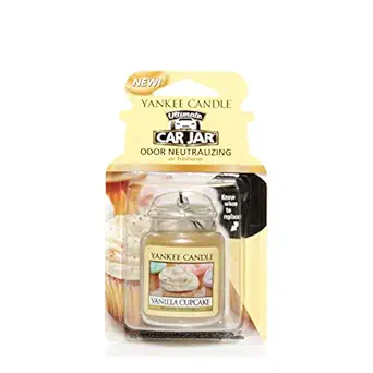 Yankee Candle Car Jar Air Freshener Ultimate Vanilla Cupcake