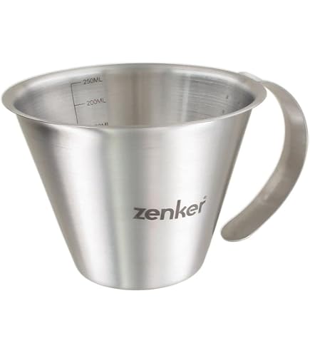 Edelstahl-Messbecher 3/4 Tasse (180 Ml) – Perfekt Zum Kochen, Backen & Für Kaffee