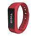Price comparison product image Padcod Bluetooth Activity Tracker I5 PLUS, Smart Bracelet Watch Wristband Sports Fitness Tracker Pedometer Step Counter Tracking Calorie Health Sleep Monitor Compatible with Android/IOS (Red)