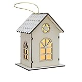adornos navidad luminosos para jardin ♥ Material: madera. Tamaño: 7.5*8.5*12.5 cm